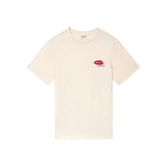 Marant Étoile Women Zewel Cotton T-Shirt With Embroidered Logo